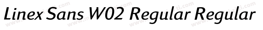 Linex Sans W02 Regular Regular字体转换